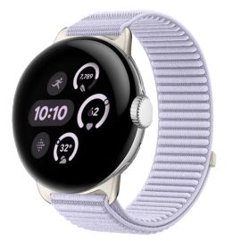 NYLON Vyměnitelný řemínek pro Google Pixel Watch / Pixel Watch 2 / Pixel Watch 3 41mm / Pixel Watch 4 41mm fialový