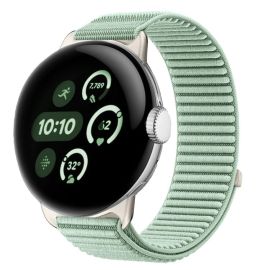 NYLON Vyměnitelný řemínek pro Google Pixel Watch / Pixel Watch 2 / Pixel Watch 3 41mm / Pixel Watch 4 41mm AQUA BLUE