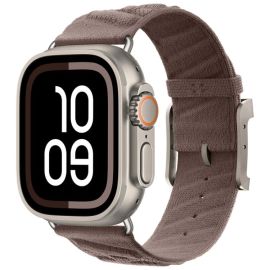 TWILL BAND Nylonový řemínek pro Apple Watch 44 / 45 / 46 / 49mm hnědý