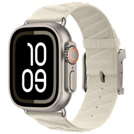 TWILL BAND Nylonový řemínek pro Apple Watch 44 / 45 / 46 / 49mm STARLIGHT