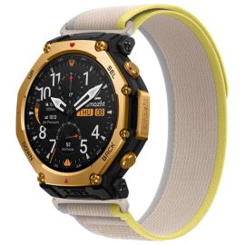 NYLON COLOR Vyměnitelný řemínek pro Amazfit T-Rex 3 Pro YELLOW-BEIGE