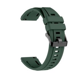 SILICONE Vyměnitelný řemínek pro Huawei Watch Ultimate 2 tmavě zelený