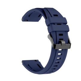 SILICONE Výměnný řemínek pro Huawei Watch Ultimate 2 tmavě modrý