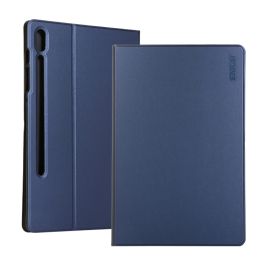ENKAY LEATHER Zaklápěcí obal pro Samsung Galaxy Tab S6 (T860 / T865) tmavě modrý
