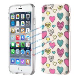 Silikonový obal iPhone 6 / 6S HEARTS