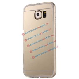 Zrcadlový silikonový obal Samsung Galaxy S7 Edge zlatý
