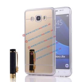 Zrcadlový silikonový obal Samsung Galaxy J5 2016 zlatý