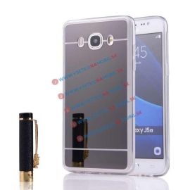 Zrcadlový silikonový obal Samsung Galaxy J5 2016 černý
