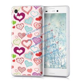 Silikonový obal Sony Xperia M4 Aqua HEART