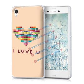 Silikonový obal Sony Xperia M4 Aqua LOVE