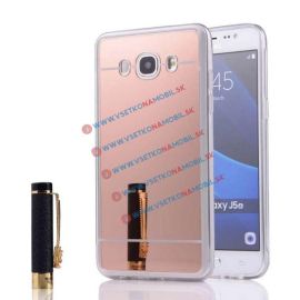 Zrcadlový silikonový obal Samsung Galaxy J5 2016 růžový