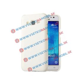 Ochranný Silikonový obal Samsung Galaxy J3 2016 bílý