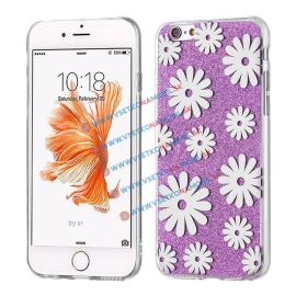 SHINY FLOWERS Ochranný obal Apple iPhone 6 / 6S fialový