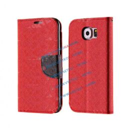 FANCY Peňaženkové ochranné pouzdro Samsung Galaxy S7 červené