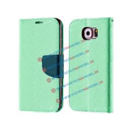 FANCY Peňaženkové ochranné pouzdro Samsung Galaxy S7 zelené (mint)