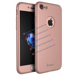 IPAKY 360° Ochranný obal + tvrzené sklo Apple iPhone 7 růžový