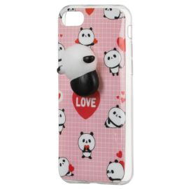 4D ANIMAL Silikonový obal Apple iPhone 7/8 PANDA
