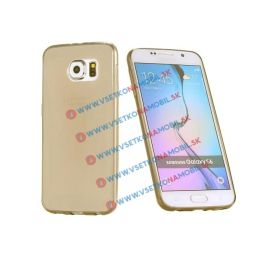Silikonový obal Samsung Galaxy S6 zlatý
