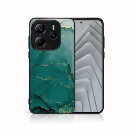 MY ART Ochranný kryt pro Xiaomi Redmi Note 14S GREEN MARBLE (145)