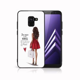 MY ART Ochranný kryt pro Samsung Galaxy A8 2018 (A530) RED DRESS (137)
