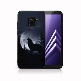 MY ART Ochranný kryt pro Samsung Galaxy A8 2018 (A530) WOLF (247)