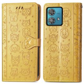 ART ANIMALS Peněženkový obal pro Motorola Edge 40 Neo žlutý