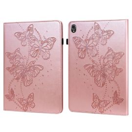 ART BUTTERFLIES Zaklápěcí pouzdro Lenovo Tab K10 růžové