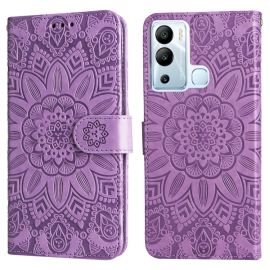 ART MANDALA Peněženkové pouzdro Infinix Hot 12i fialové