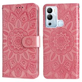 ART MANDALA Peněženkové pouzdro Infinix Hot 12i růžové