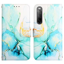 ART MARBLE Peněženkový kryt Sony Xperia 10 IV 5G GREEN