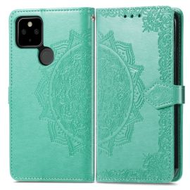 ART Peňaženkový kryt Google Pixel 5a 5G ORNAMENT zelený