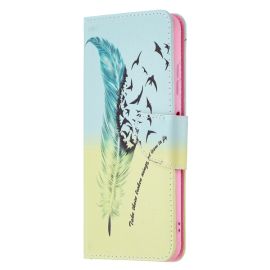 ART Peněženkový kryt Samsung Galaxy A22 5G FEATHER