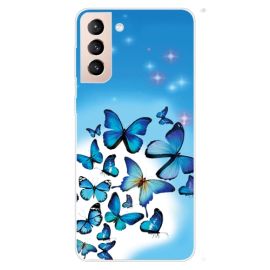 ART Silikonový kryt Samsung Galaxy S22 Plus 5G BLUE BUTTERFLY
