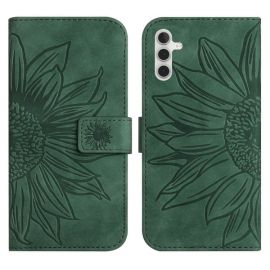 ART SUN FLOWER Peněženkové pouzdro s řemínkem Samsung Galaxy A04s zelené
