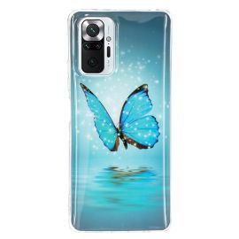 ART TPU svítící obal Xiaomi Redmi Note 10 Pro BUTTERFLY