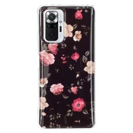 ART TPU svítící obal Xiaomi Redmi Note 10 Pro FLOWERS