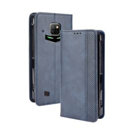 BUSINESS Peněženkový kryt pro Doogee S88 Pro / S88 Plus modrý