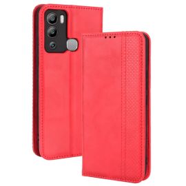 BUSINESS Peněženkový kryt pro Infinix Hot 12i červený