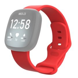 BUTTERFLY Silikonový řemínek pro Fitbit Versa 3 / Fitbit Sense červený