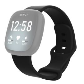 BUTTERFLY Silikonový řemínek pro Fitbit Versa 3 / Fitbit Sense černý