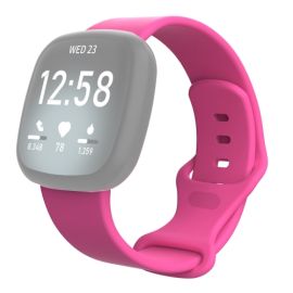 BUTTERFLY Silikonový řemínek pro Fitbit Versa 3 / Fitbit Sense růžový
