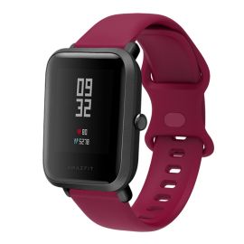 BUTTERFLY Silikonový řemínek Xiaomi Amazfit GTS 2 / GTS 2e / GTS 2 Mini 20mm bordó