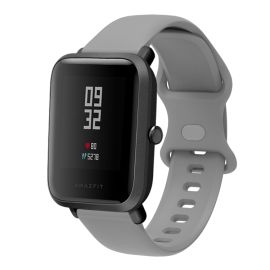 BUTTERFLY Silikonový řemínek Xiaomi Amazfit GTS 2 / GTS 2e / GTS 2 Mini 20mm šedý