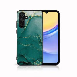 MY ART Ochranný kryt pro Samsung Galaxy A15 GREEN MARBLE (145)