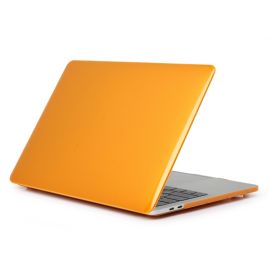 CRYSTAL Plastový kryt pro Macbook Air 13 (M2 / M3 / M4) A2681 / A3113 / A3240 oranžový