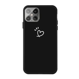 CUTE Silikonový obal Apple iPhone 12 / 12 Pro černý