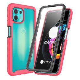 DUAL Oboustranný kryt s fólií Motorola Edge 20 Lite růžový