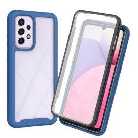 DUAL Oboustranný kryt s fólií Samsung Galaxy A53 5G modrý