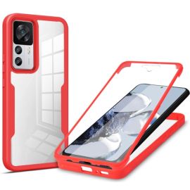 DUAL Oboustranný kryt s fólií Xiaomi 12T / 12T Pro červený