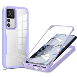 DUAL Oboustranný kryt s fólií Xiaomi 12T / 12T Pro fialový